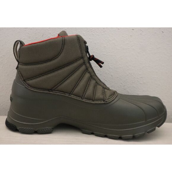 Sperry STS24609-310 Mens 9.5M Olive Green SeaCycled Float Zip-Up Duck Boots - Picture 9 of 15